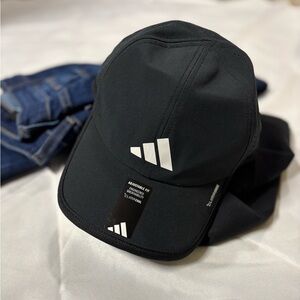 adidas Black Cap with White Logo